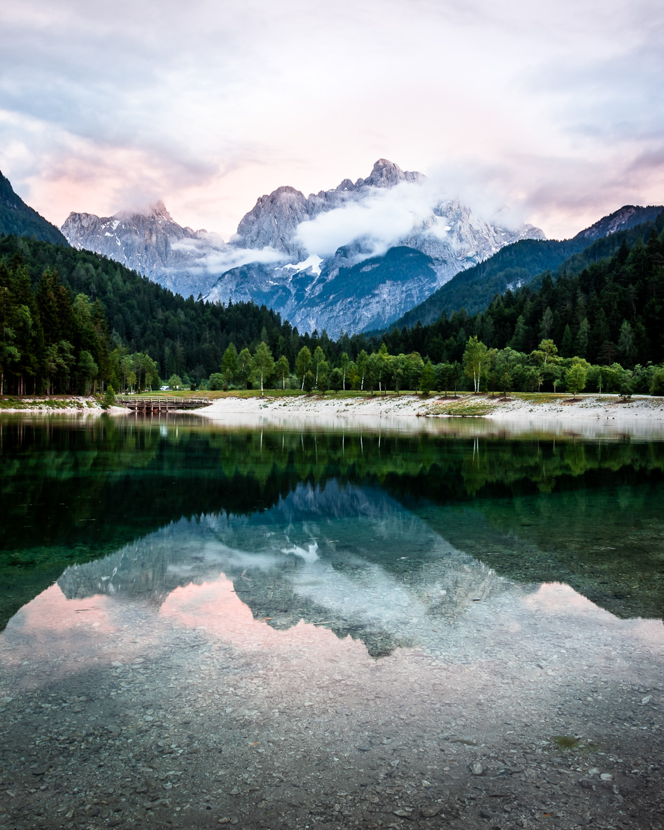 Lake Jasna photograph after Adobe Lightroom editing