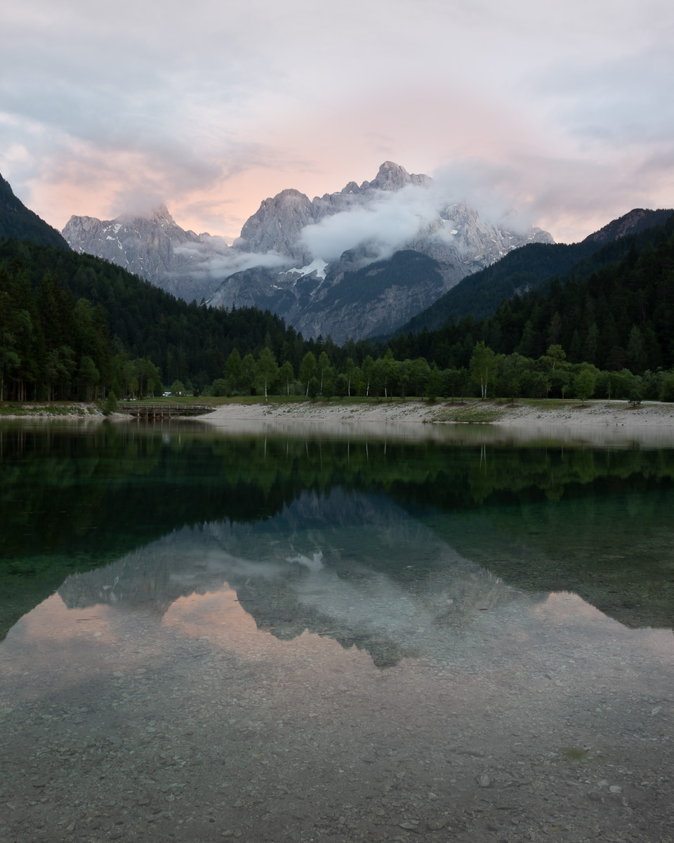 Original Lake Jasna photograph before Adobe Lightroom editing