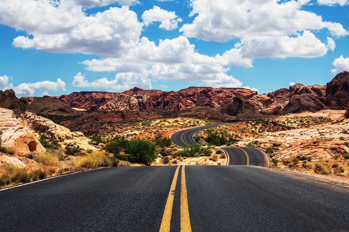 The red sandstone of Valley of Fire State Park