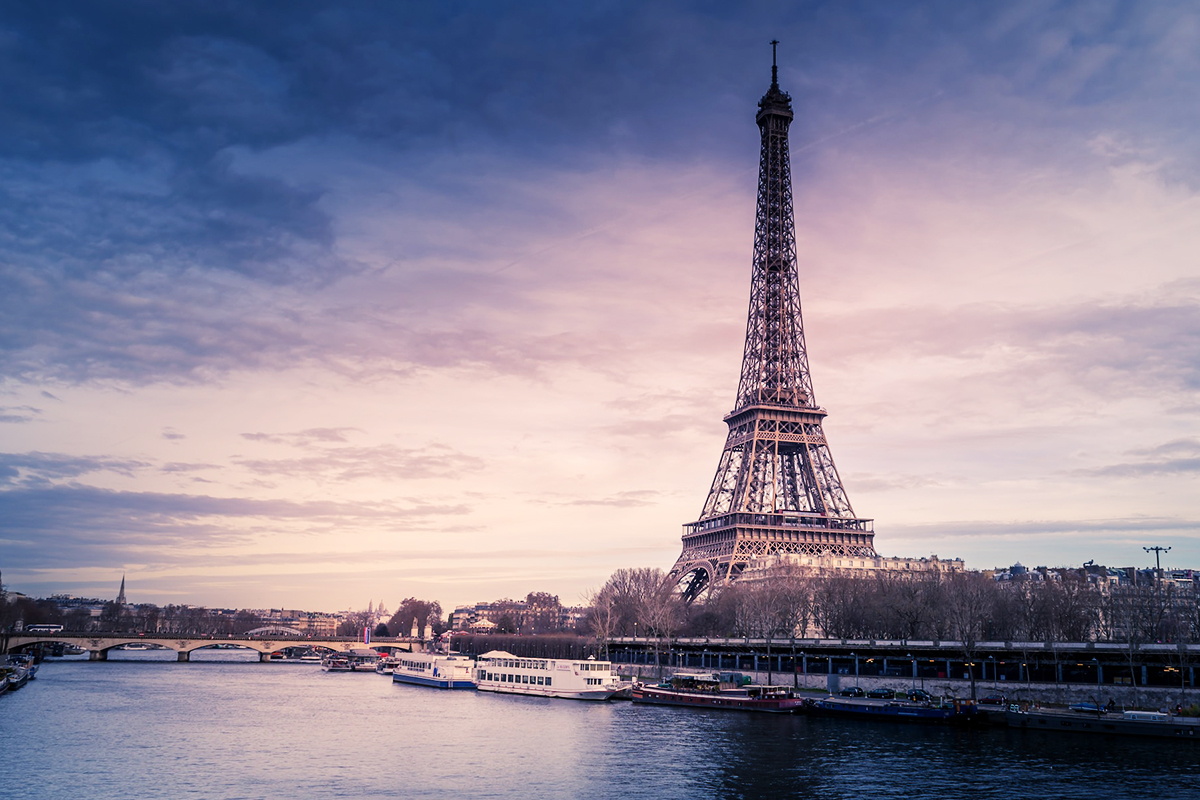 One of the classic viewpoints on the Eiffel Tower