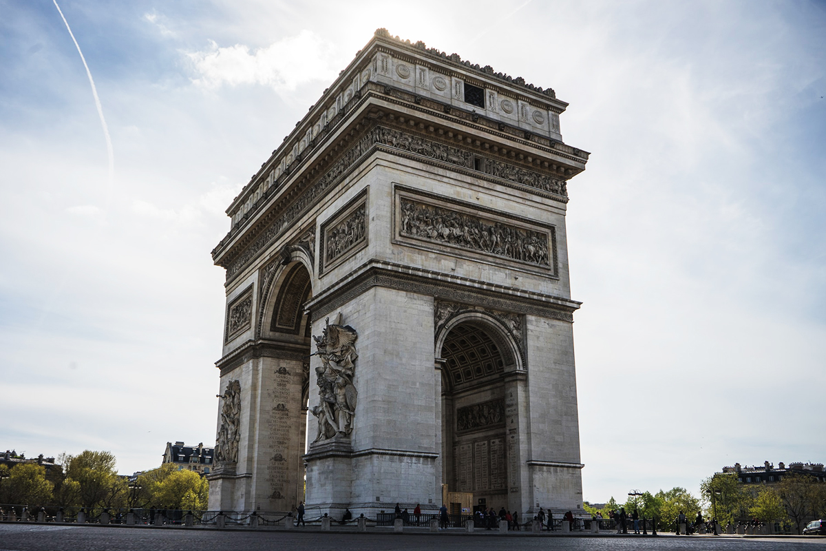 The Champs-Élysées, one of the busy Paris streets nearby