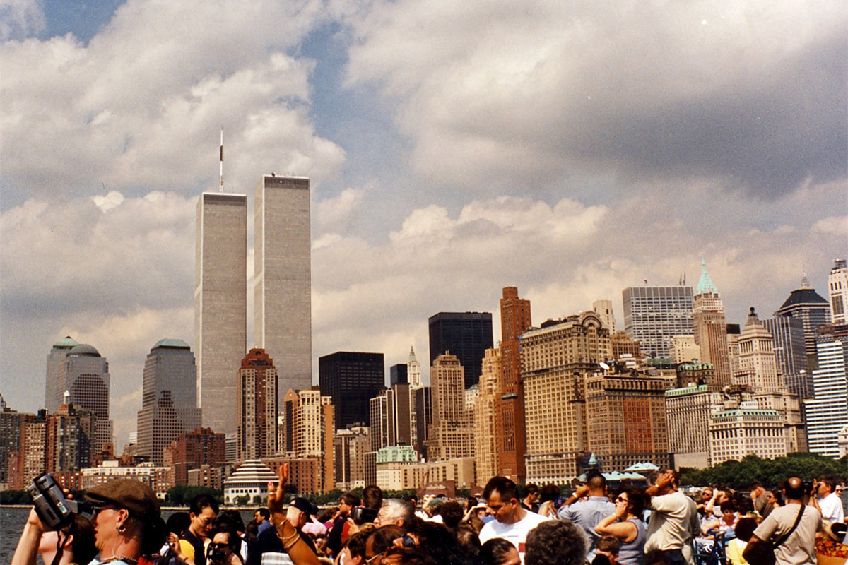 One World Trade Center seen from street level